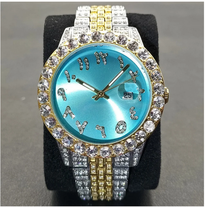 MISSFOX Luxury Diamond Watch For Men