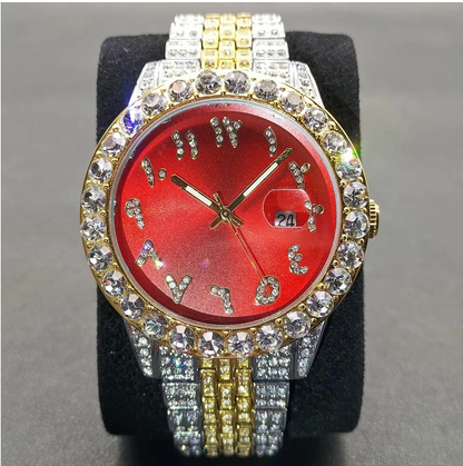 MISSFOX Luxury Diamond Watch For Men