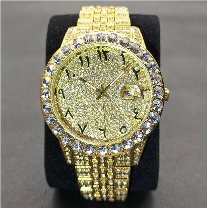 MISSFOX Luxury Diamond Watch For Men