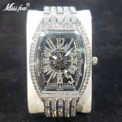 Classic Dial Diamond Watch For Men