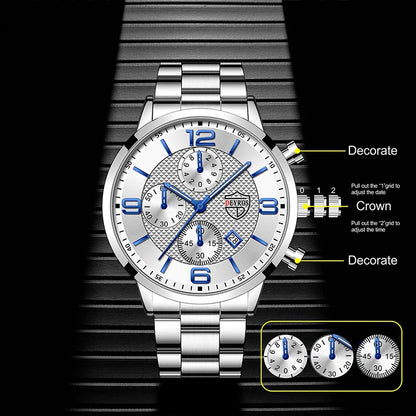 Mens Business Watch and Bracelet