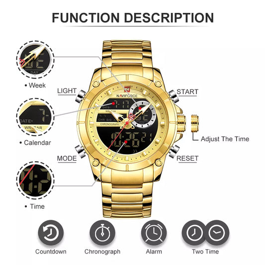 NAVIFORCE Luxury Original Sports Watch