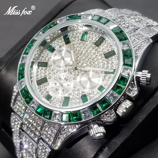 MISSFOX Full Daimond Luxury Men's Watches