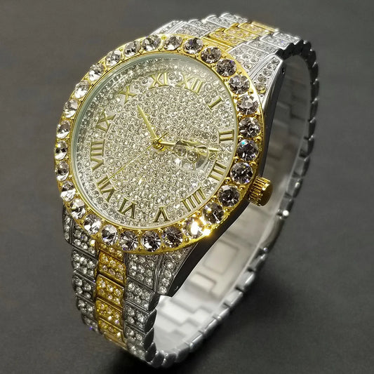 Full Diamond Hip Hop Watches For Men