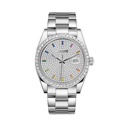 Diamond Quartz Watch for Men