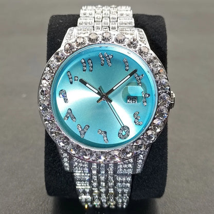 MISSFOX Luxury Diamond Watch For Men