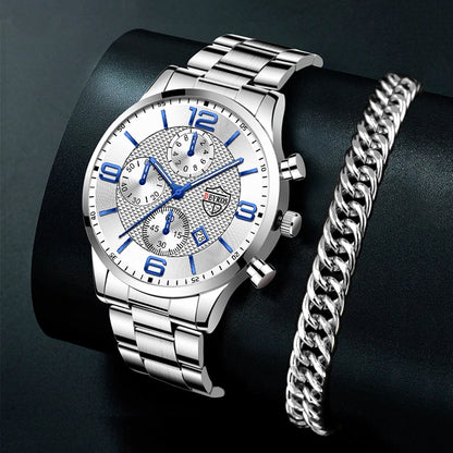 Mens Business Watch and Bracelet