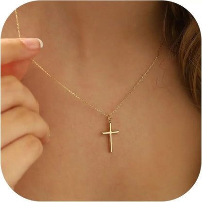 Gold Plated Cross Necklace for Women