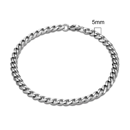 3-11mm Locomotive Men Stainless Steel Bracelet