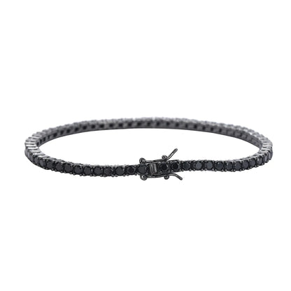 Black Zirconia Tennis Bracelets Unisex