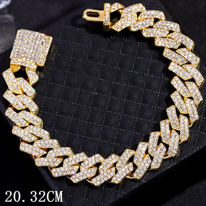 Fashion Bling Paved Bracelet for Men