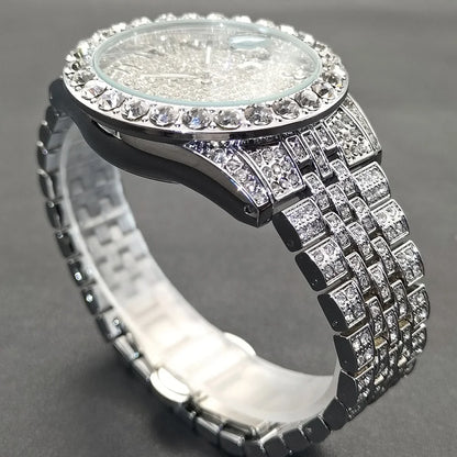 MISSFOX Luxury Diamond Watch For Men