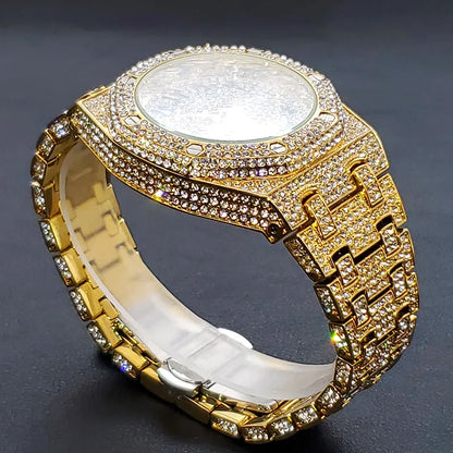 Swiss Geneva Luxury Full Diamond Watches