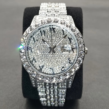 MISSFOX Luxury Diamond Watch For Men