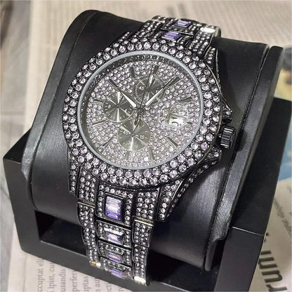 PINTIME Luxury Iced Watch