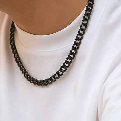 Simple Cuban Chain Necklace for Men