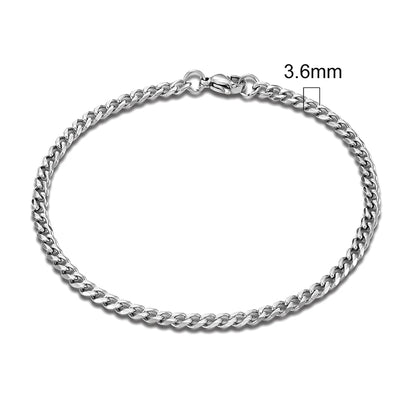 3-11mm Locomotive Men Stainless Steel Bracelet