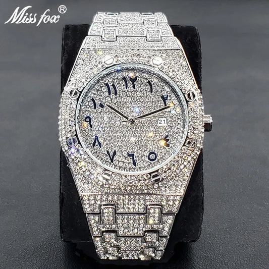 Swiss Geneva Luxury Full Diamond Watches