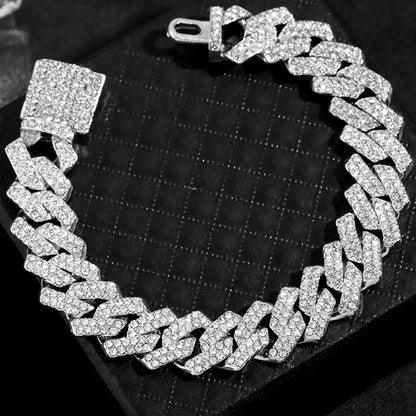 Fashion Bling Paved Bracelet for Men