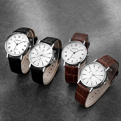 Business Leather Strap WristWatch for Men