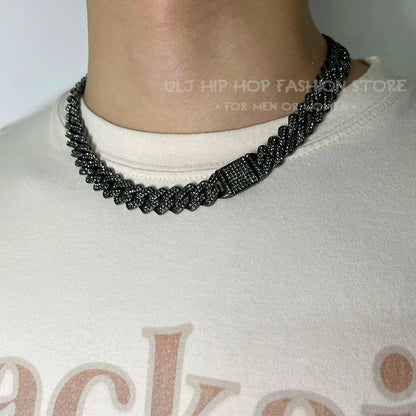 Hip Hop 14 Prong Cuban Link Chain For Men