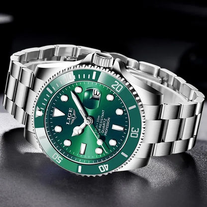 LIGE Luxury Fashion Diver Watch