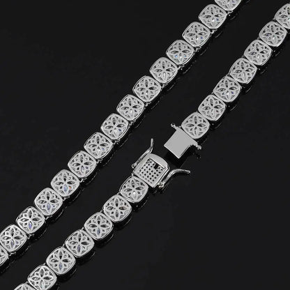 10/12mm Square Luxury Bubble Clustered Hip Hop Iced Out Bracelet for Men