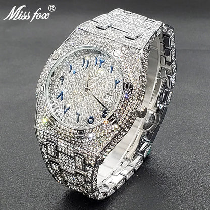 Swiss Geneva Luxury Full Diamond Watches