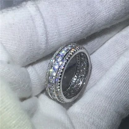 Eternity Full Round Lab Diamond Ring For Men And Women