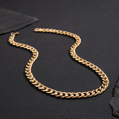 Simple Cuban Chain Necklace for Men