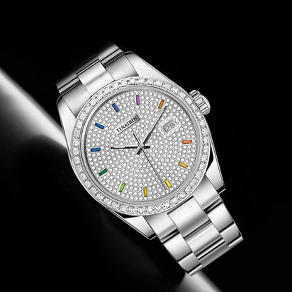 Diamond Quartz Watch for Men