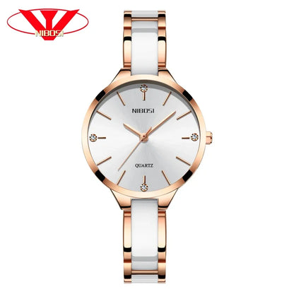 NIBOSI Ceramic Wrist Watch