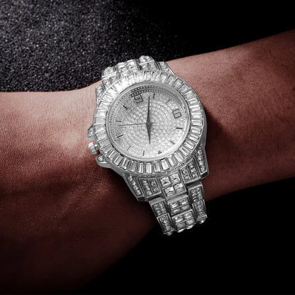 New Fashion Luxury Iced Out Watch for Men and Bracelet