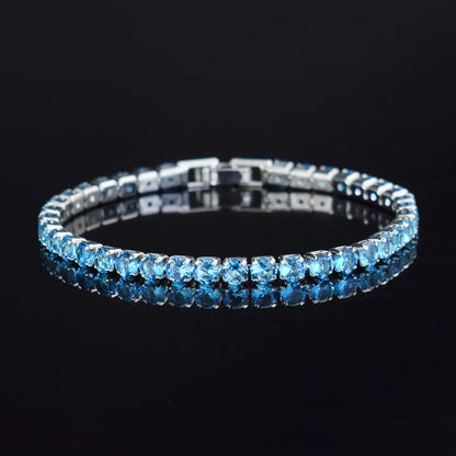 4mm Zircon Tennis Bracelet For Men