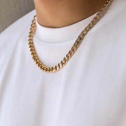 Simple Cuban Chain Necklace for Men