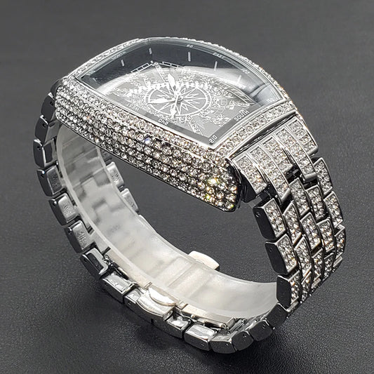 Classic Dial Diamond Watch For Men