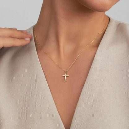 Gold Plated Cross Necklace for Women