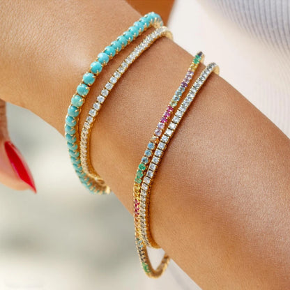 Fashionable Zircon Tennis Bracelets for Women