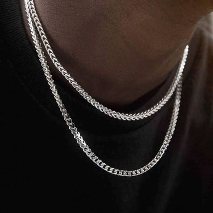 3mm Thick Stainless Steel Necklace for Men