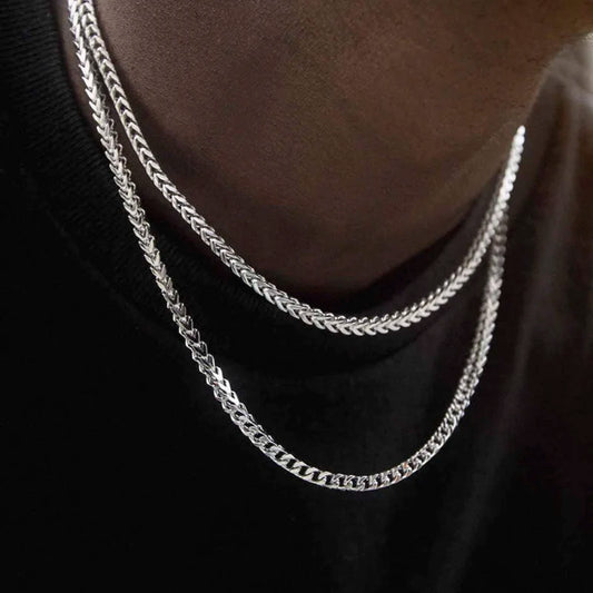 3mm Thick Stainless Steel Necklace for Men