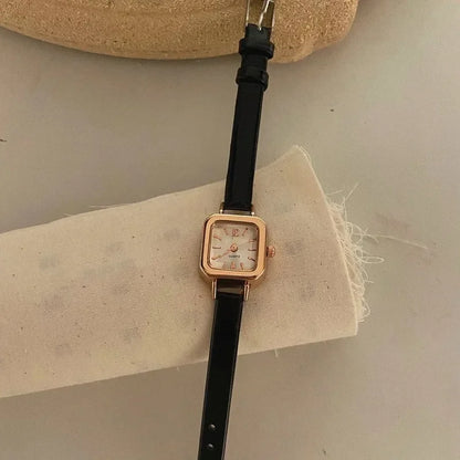 Simple Classic Small Square Dial Watch for Women