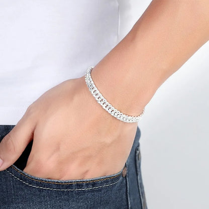 Fashion 925 Sterling Silver Chain and Bracelets for Men