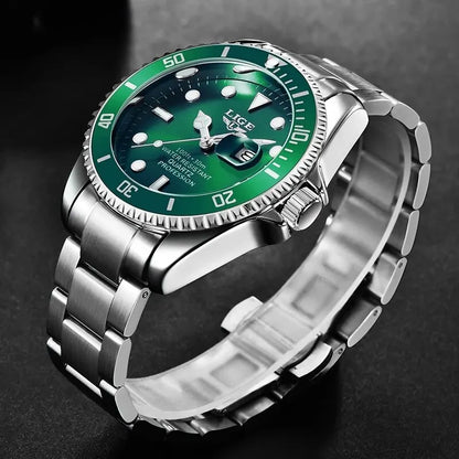 LIGE Luxury Fashion Diver Watch