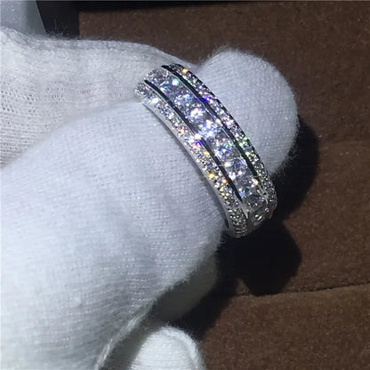 Eternity Full Round Lab Diamond Ring For Men And Women