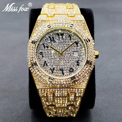 Swiss Geneva Luxury Full Diamond Watches