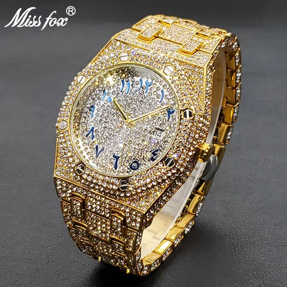 Swiss Geneva Luxury Full Diamond Watches