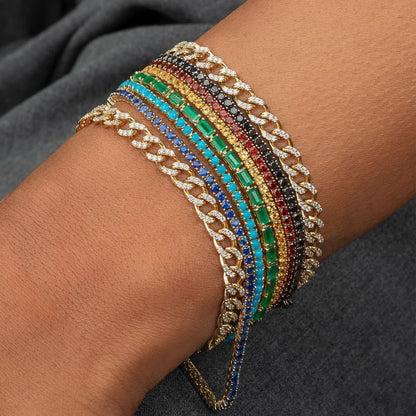 Fashionable Zircon Tennis Bracelets for Women