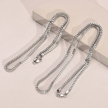 3mm Thick Stainless Steel Necklace for Men