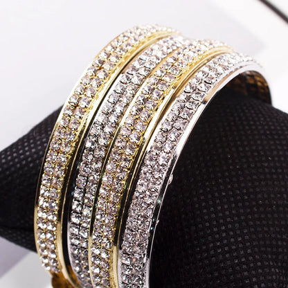 Iced Out Watch, Bangle Set for Men and Women