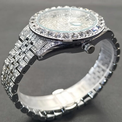 MISSFOX Luxury Diamond Watch For Men